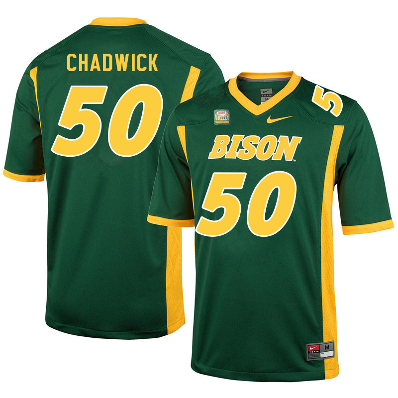 Men #50 Kaden Chadwick North Dakota State Bison College Football Jerseys Sale-Green - Click Image to Close